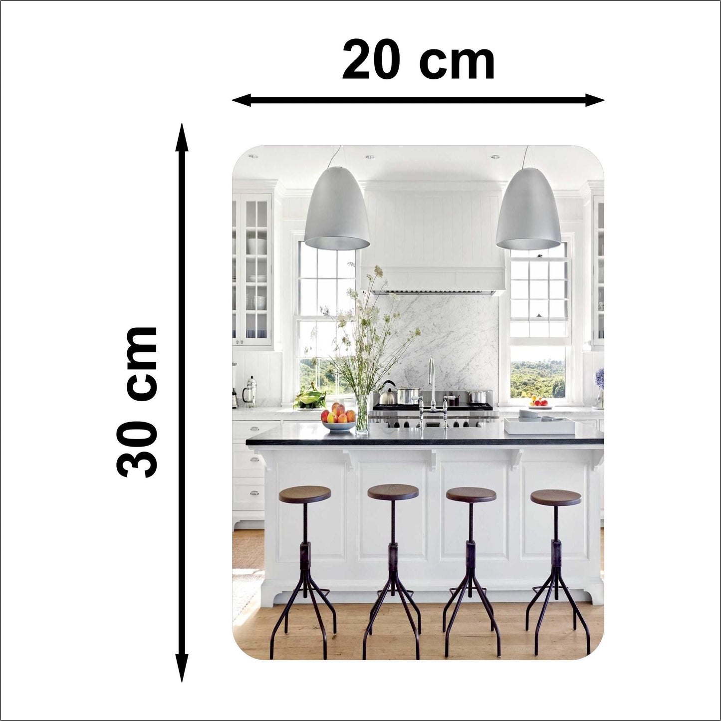 Oval & Square Mirror (pack of 2)