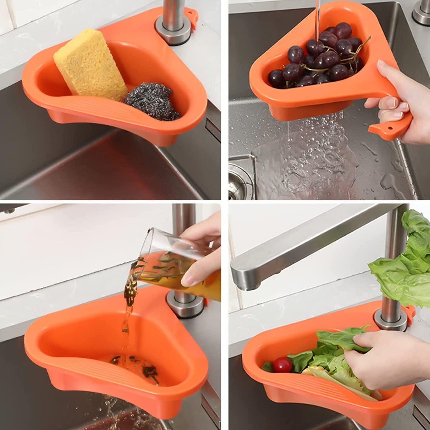 Corner Kitchen Sink Organizer - Pack of 2