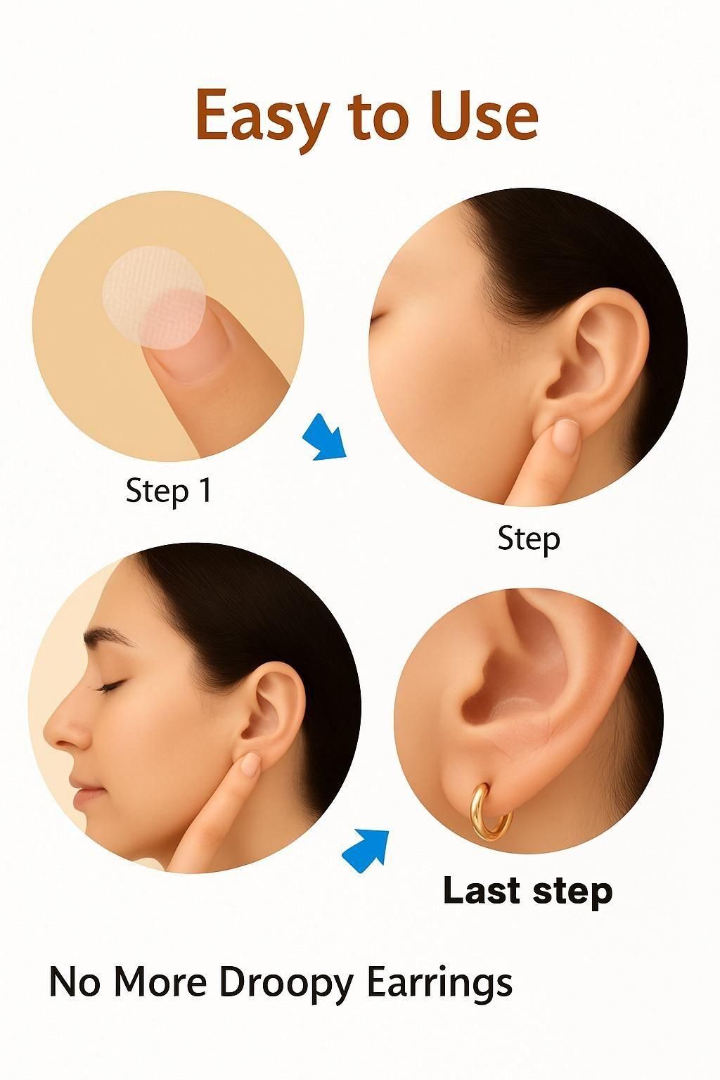 Premium Earlobe Support Patches (200 PCS)