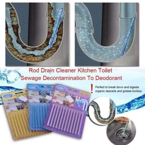 Drain Cleaner Sticks – Odor & Clog Remover(pack of 12 sticks)