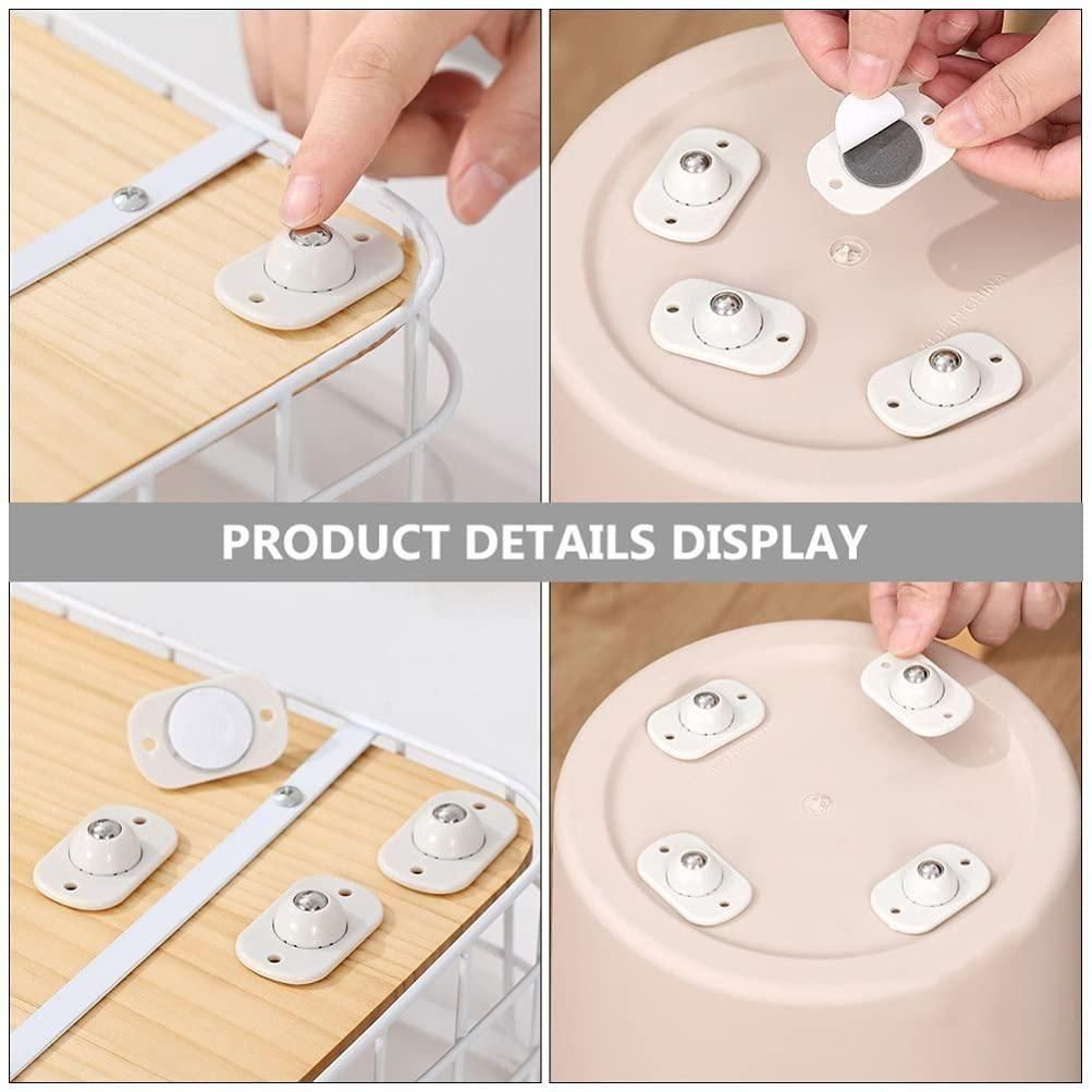 360° Rotating Self-Adhesive Wheels