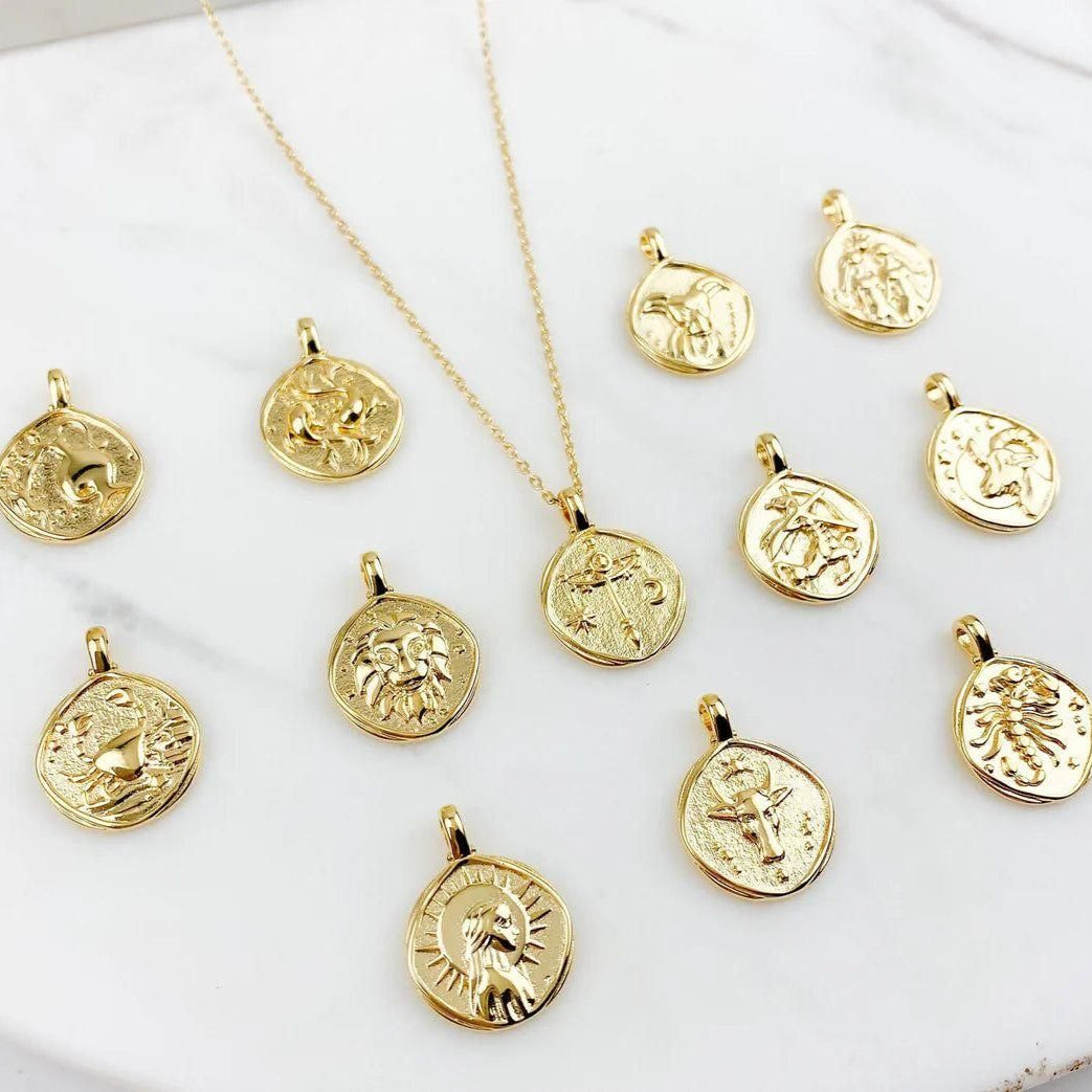 Gold Plated Zodiac Sign Necklace
